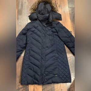 Kenneth Cole Reaction Navy Quilted Puffer Jacket in size Large